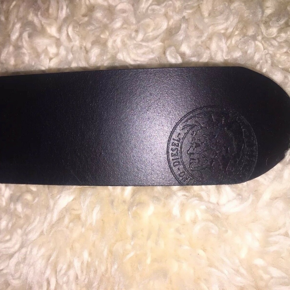 Diesel black leather logo buckle belt !!NEW!! - Picture 7 of 7